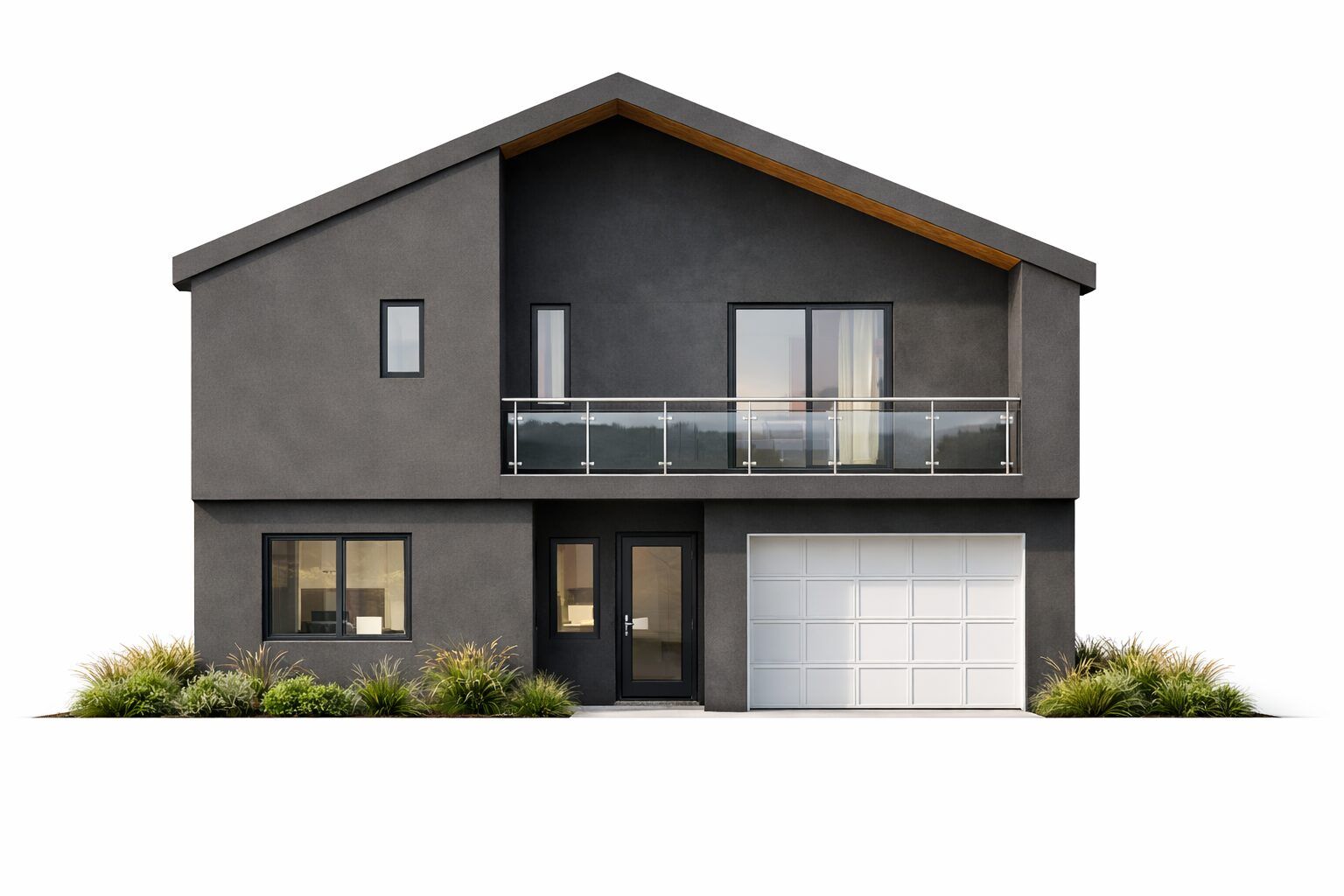Foothill Residence, a home and second household stacked on one lot