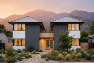 Rebuilt duplex in Altadena, YDS concept rendering